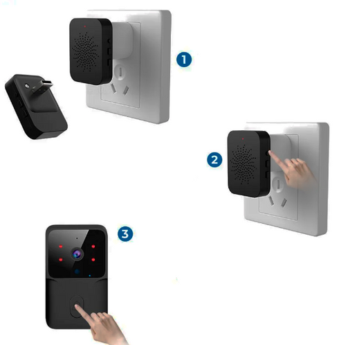 Campainha Wifi Eletrônica Sem Fio com Câmera