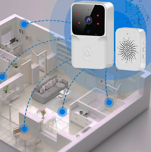 Campainha Wifi Eletrônica Sem Fio com Câmera