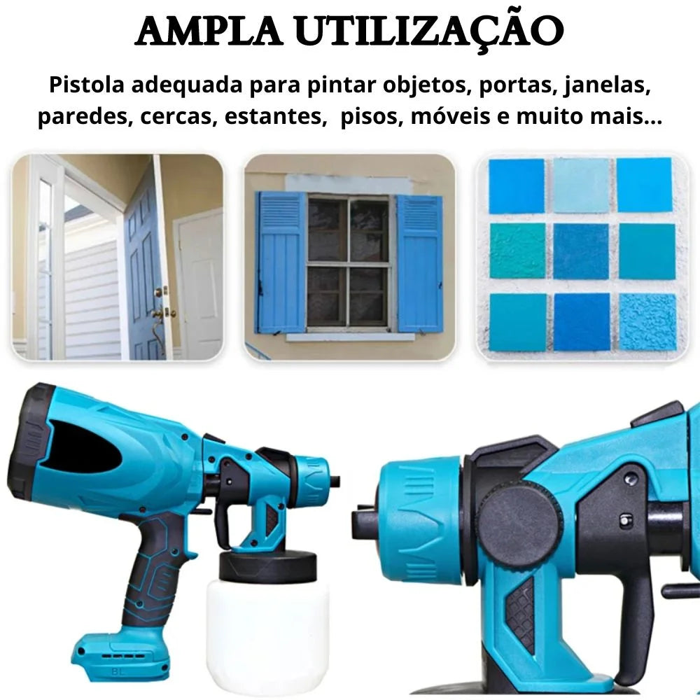 Pistola de Pintura Elétrica Sem Fio - ProSpray