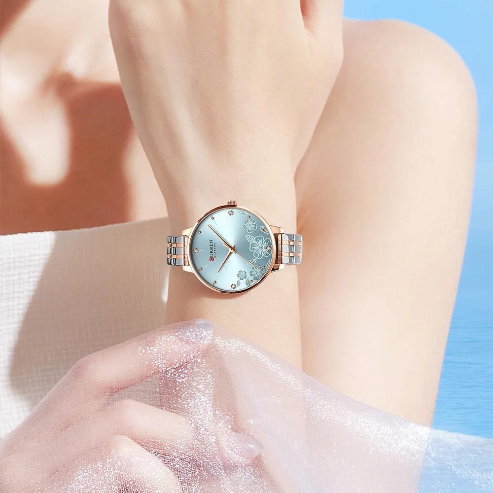 Relógio Feminino Elegance 9068S Quartz Pulseira em Aço Inoxidável | TemPrime
