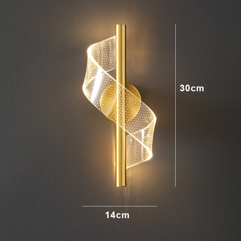 Arandela Espiral 3 Tons de Iluminação