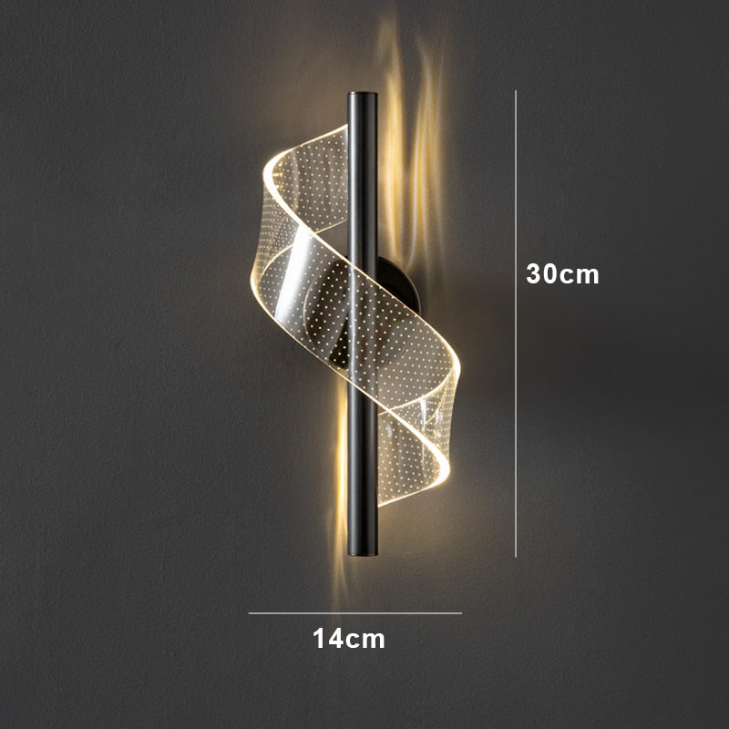 Arandela Espiral 3 Tons de Iluminação