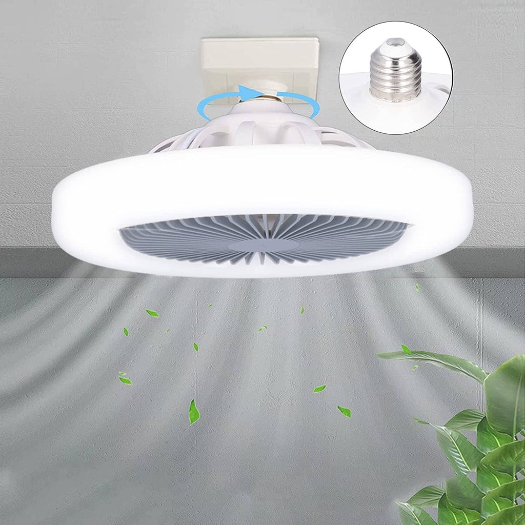 Luminária Led Com Ventilador 2 em 1 | Controle Remoto Incluso