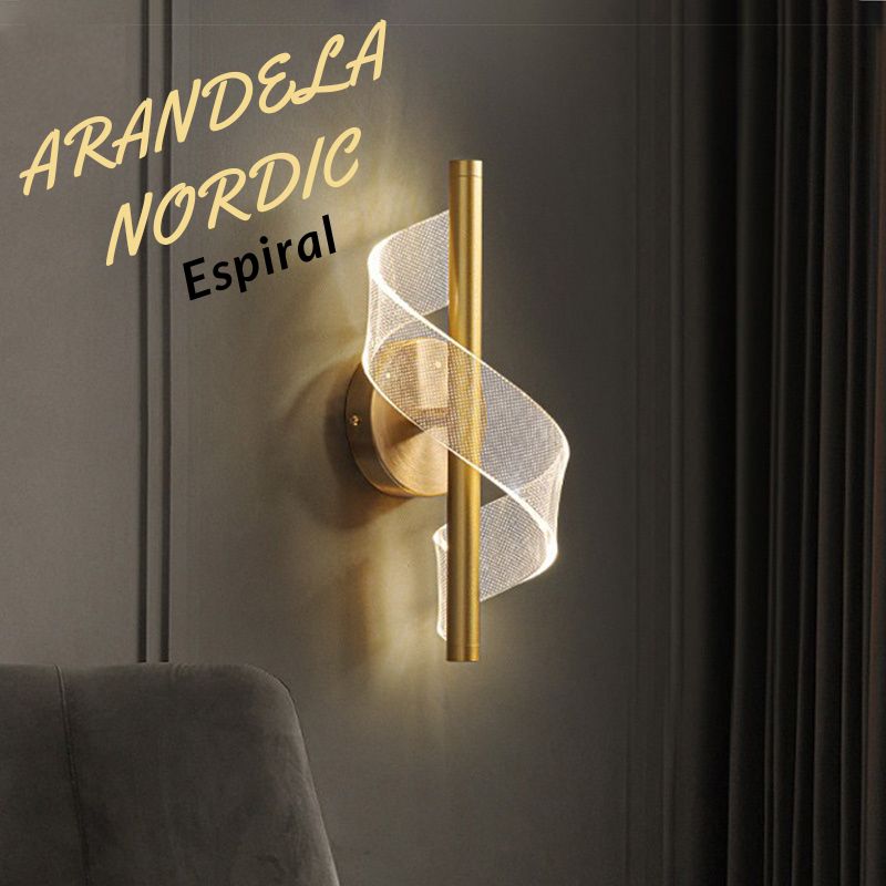 Arandela Espiral 3 Tons de Iluminação