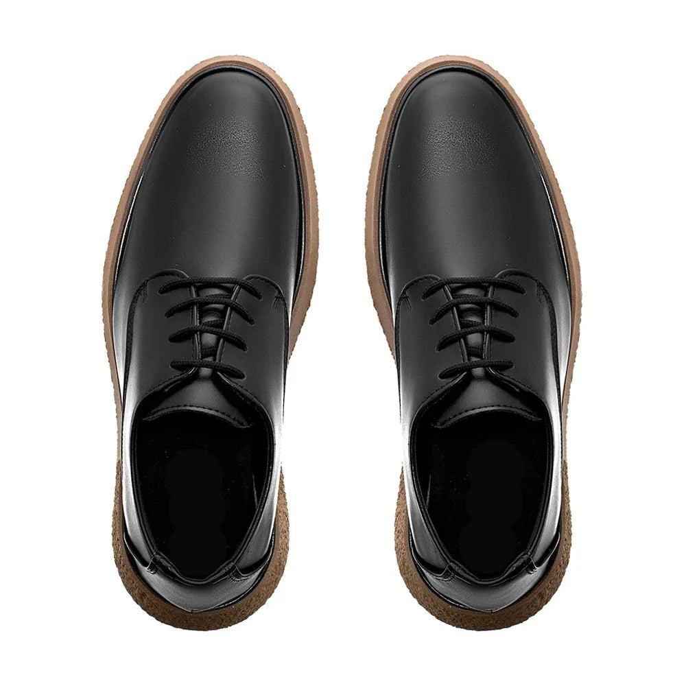 Sapato Masculino Derby Casual New Crepe Confort Classic