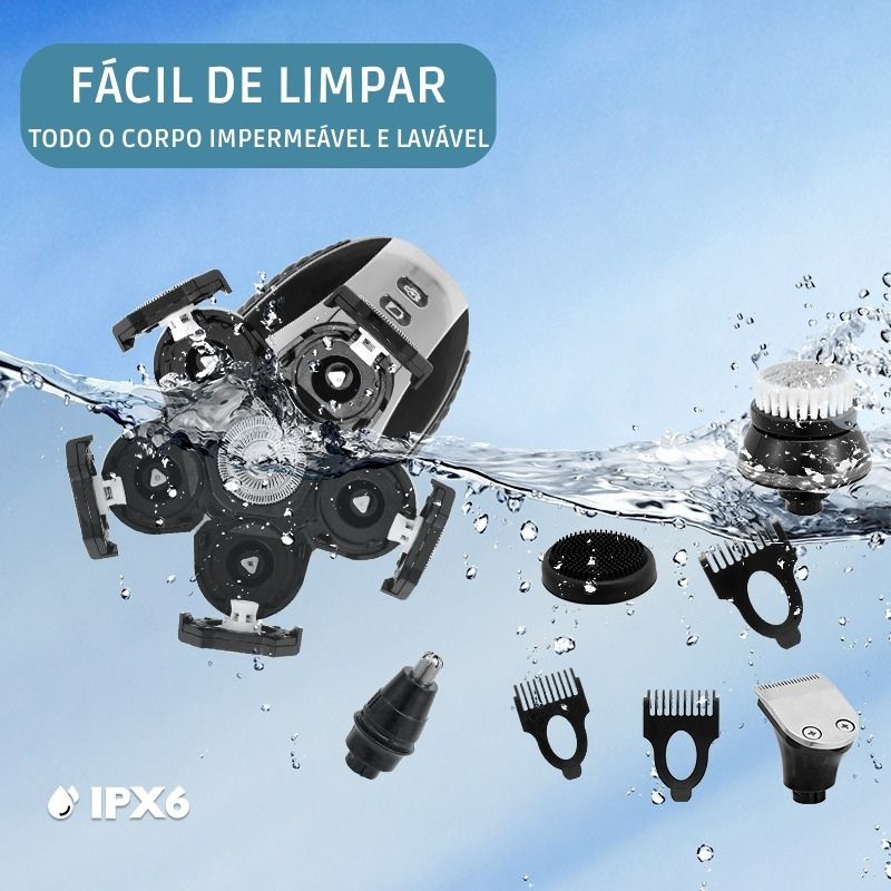 barbeador eletrico, barbeador eletrico masculino, aparelho de barbear elétrico, barbeador eletrico a prova d água, mini barbeador elétrico