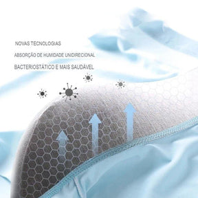 Cueca Boxer Masculina Seda Gelada e Ultrafina