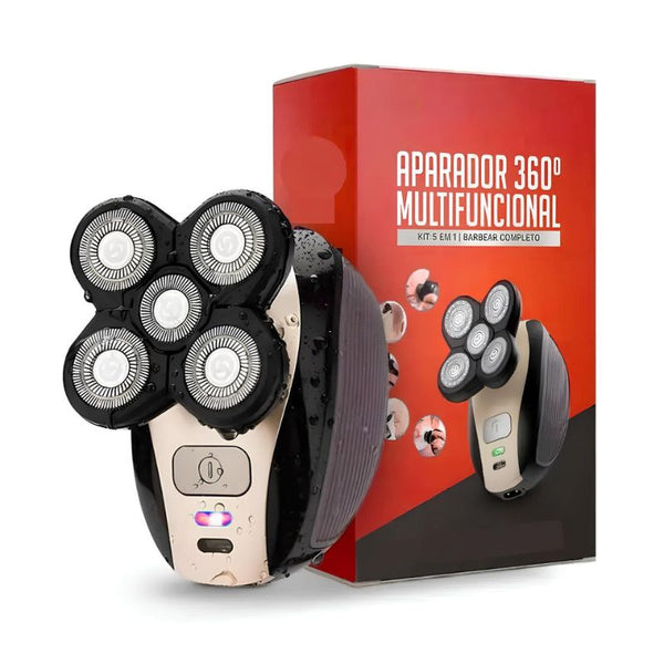Barbeador e Aparador Elétrico 5 em 1 à Prova d' Água - Ultra Shaver
