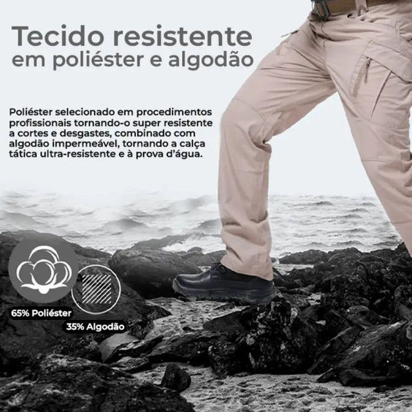Calça Tática Militar Ultra Resistente e Impermeável