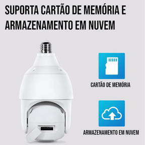 Câmera de Segurança Giratória 360° Wifi