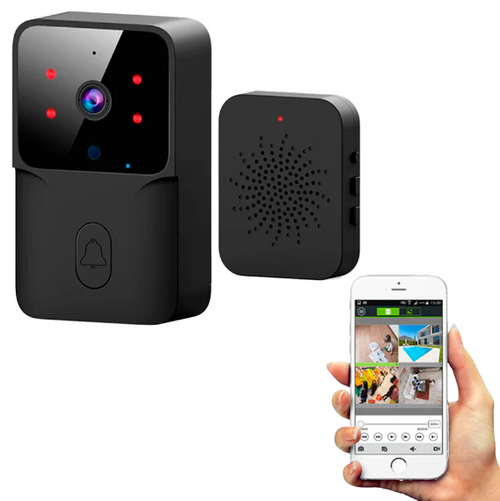 Campainha Wifi Eletrônica Sem Fio com Câmera