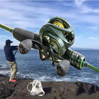 Carretilha de Pesca Anti Cabeleira 14 Rolamentos - Fishing Pro