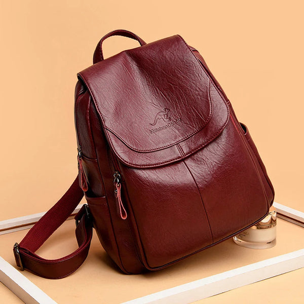 Mochila de Couro Legítimo Feminina - Bella