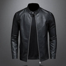 Jaqueta De Couro Masculino Casual Motoqueiro