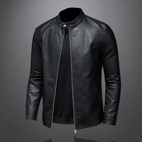 Jaqueta De Couro Masculino Casual Motoqueiro