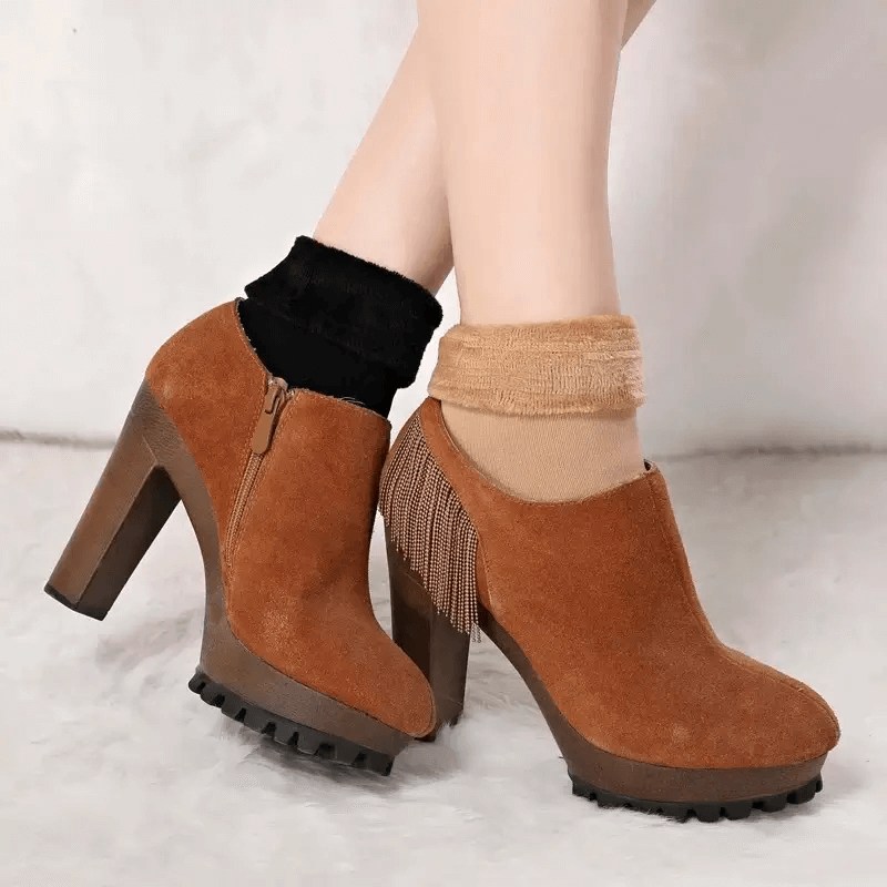 Kit 5 Meias Térmica Feminina de Inverno - CozyFeet