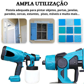 Pistola de Pintura Elétrica Sem Fio - ProSpray