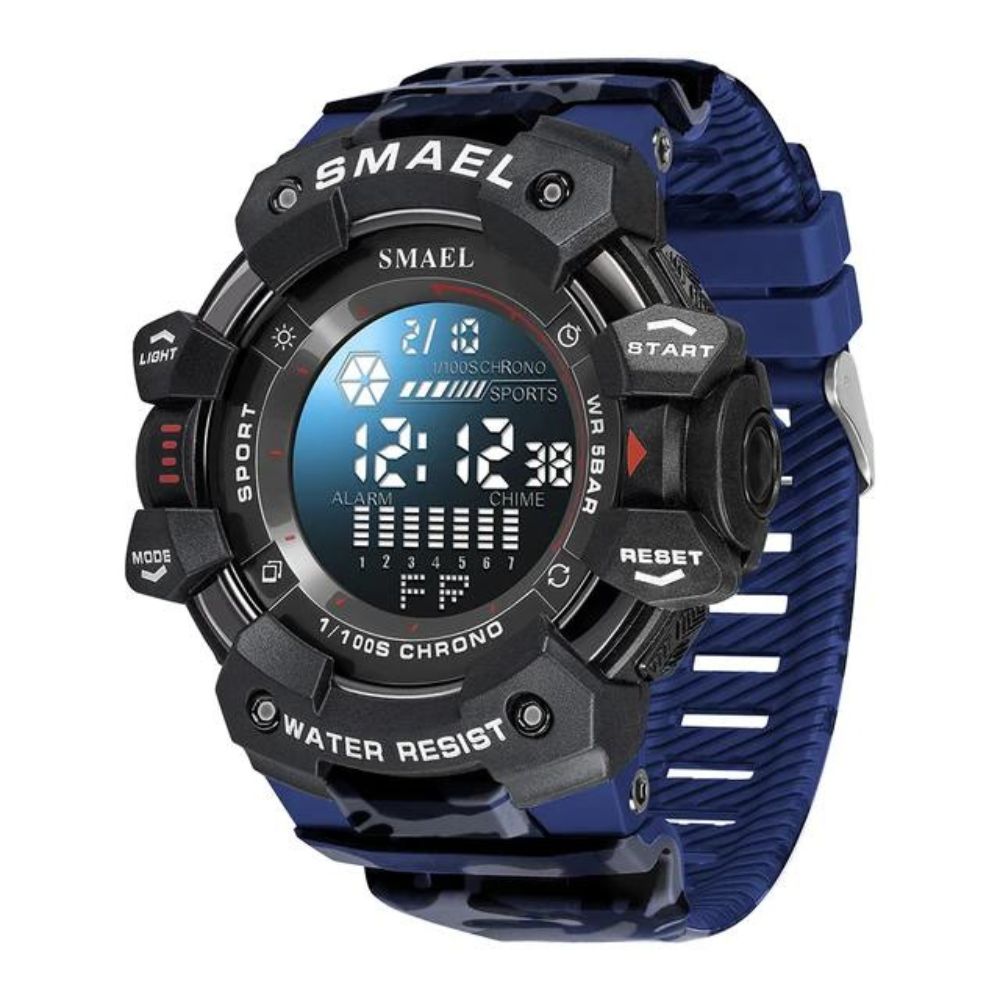Relógio Masculino SMAEL 8050 Militar Digital 50m Cronômetro Alarme LED | TemPrime