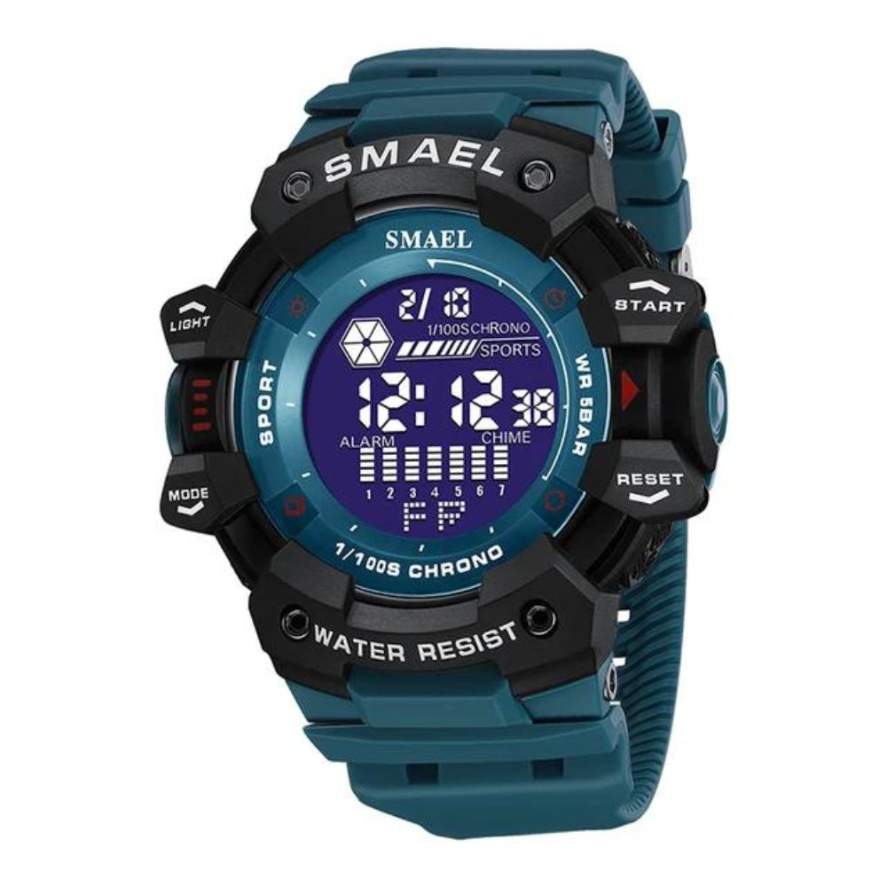 Relógio Masculino SMAEL 8050 Militar Digital 50m Cronômetro Alarme LED | TemPrime
