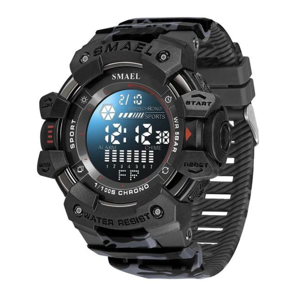 Relógio Masculino SMAEL 8050 Militar Digital 50m Cronômetro Alarme LED | TemPrime