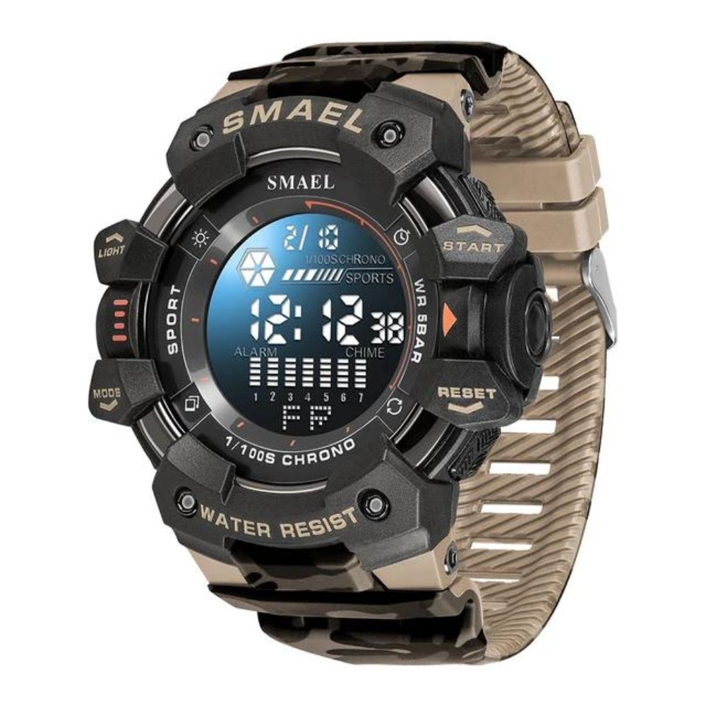 Relógio Masculino SMAEL 8050 Militar Digital 50m Cronômetro Alarme LED | TemPrime