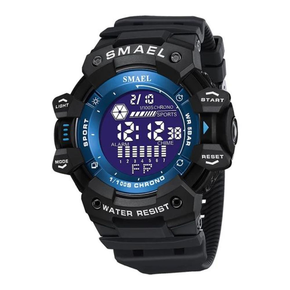 Relógio Masculino SMAEL 8050 Militar Digital 50m Cronômetro Alarme LED | TemPrime