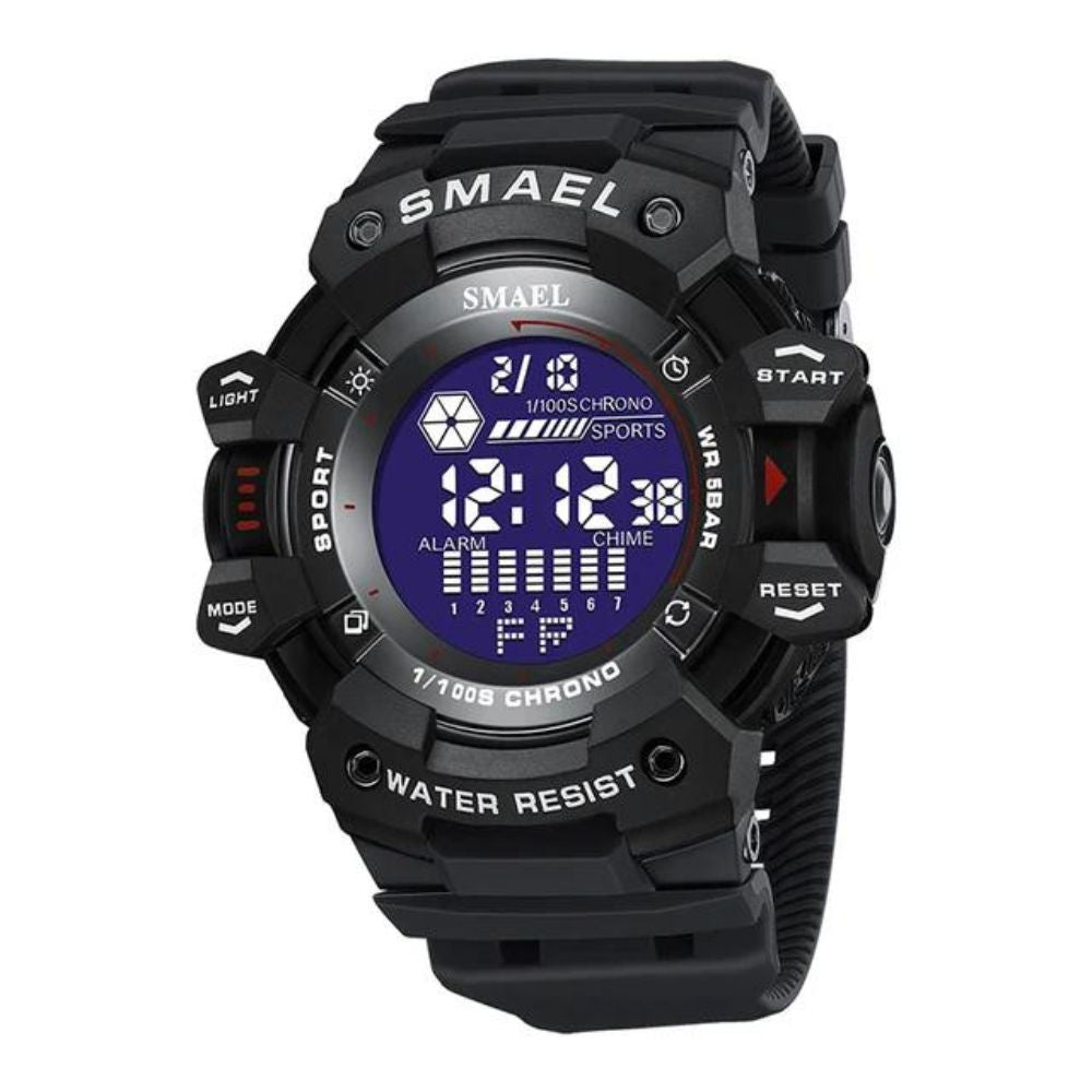 Relógio Masculino SMAEL 8050 Militar Digital 50m Cronômetro Alarme LED | TemPrime