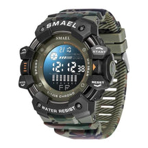 Relógio Masculino SMAEL 8050 Militar Digital 50m Cronômetro Alarme LED | TemPrime