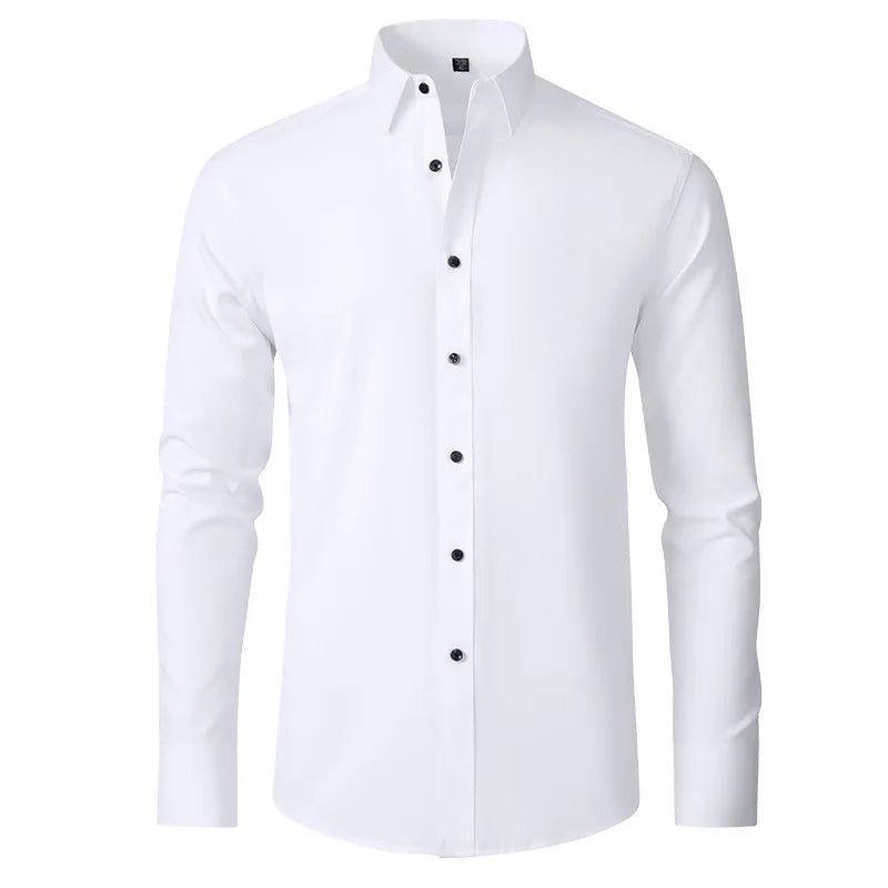 Camisa Social Ultra Comfort Tecido Seda Gelo - Não amarrota