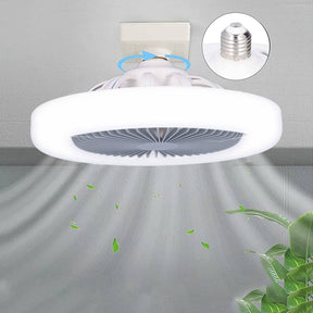 Luminária Led Com Ventilador 2 em 1 | Controle Remoto Incluso