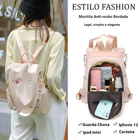 bolsa mochila feminina antifurto, bolsa impermeável feminina antifurto, bolsa antifurto feminina pequena