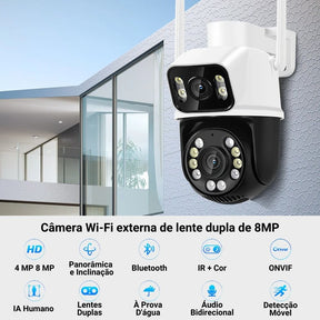 camera de segurança, camera de segurança wifi, camera wifi de segurança, câmera de vigilância, camera de segurança dupla