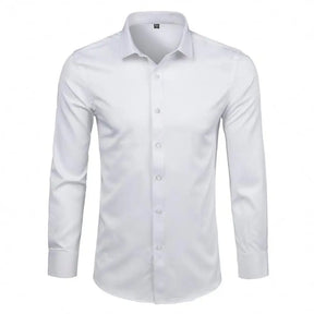 Camisa Social Masculina Anti Amassado - Ultra Comfort (Compre 1 Leve 2) Branco / Preto / P 026