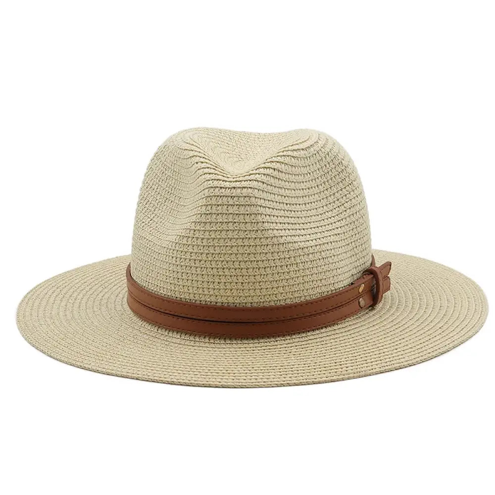 Chapeu Panama em Palha Unissex Bege / 59cm 024