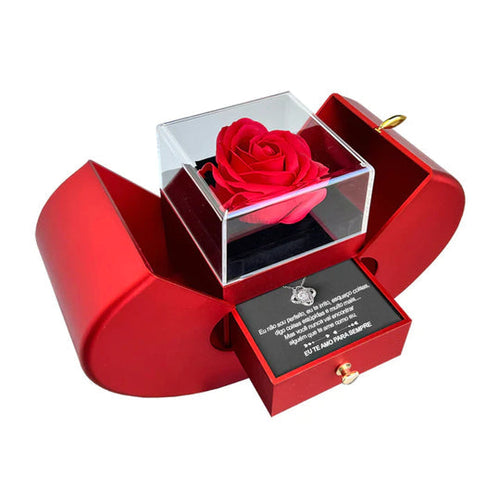 Colar Eterno Amor Caixa Surpresa - Prata 925