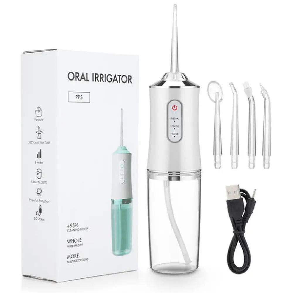 Irrigador Oral para Limpeza Bucal - CleanMax Branco 022