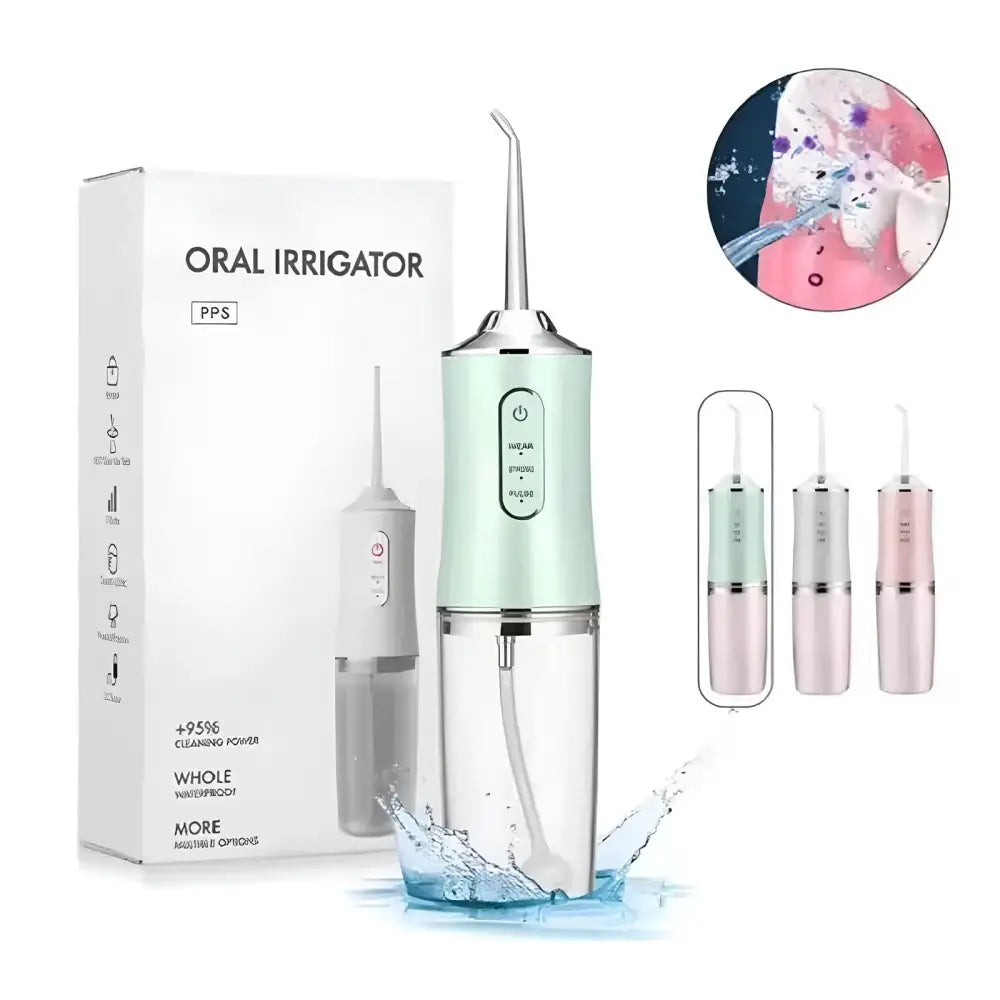 Irrigador Oral para Limpeza Bucal - CleanMax Verde 022
