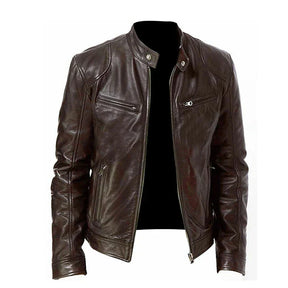 Jaqueta de Couro Masculina Racer Bellvian - BL156