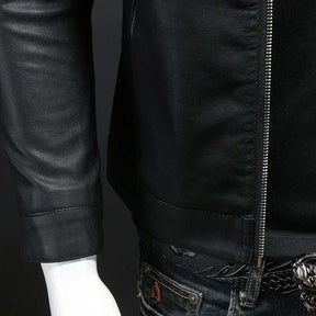 Jaqueta de Couro Motociclista Masculina Bellvian - BL126
