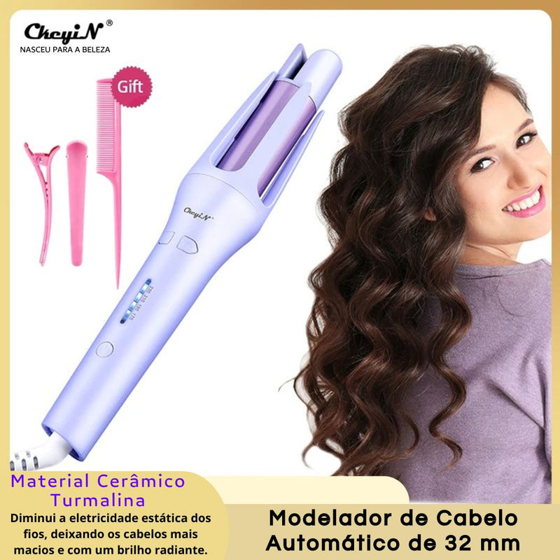 modelador de cachos, cacheador de cabelo, babyliss, modelador de cachos automatico, fazedor de cachos