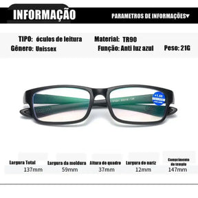 Óculos Inteligente Anti Luz Azul - Compre 01 Leve 2 040