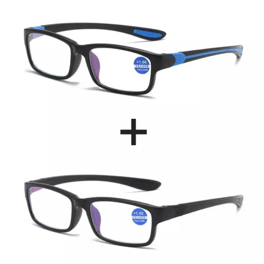 Óculos Inteligente Anti Luz Azul - Compre 01 Leve 2 01 Azul + 01 Preto 040