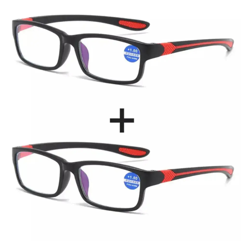 Óculos Inteligente Anti Luz Azul - Compre 01 Leve 2 01 Vermelho + 01 Vermelho 040