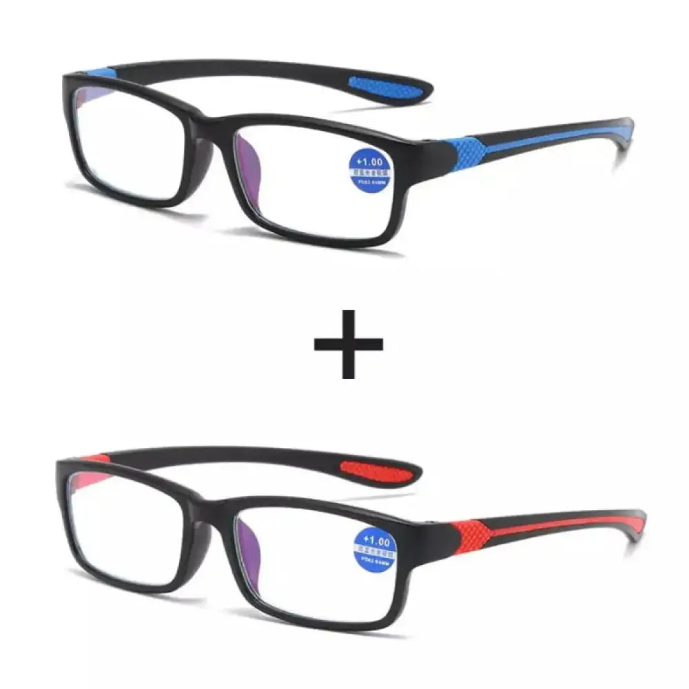 Óculos Inteligente Anti Luz Azul - Compre 01 Leve 2 01 Azul + 01 Vermelho 040