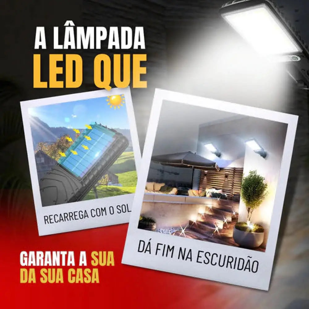 Refletor Solar LED Alto Sustentável - Sensor Automático 016