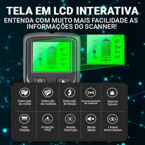 Scanner de Parede Profissional Detector Multiuso 5 em 1 033