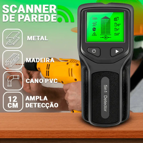 Scanner de Parede Profissional Detector Multiuso 5 em 1 033