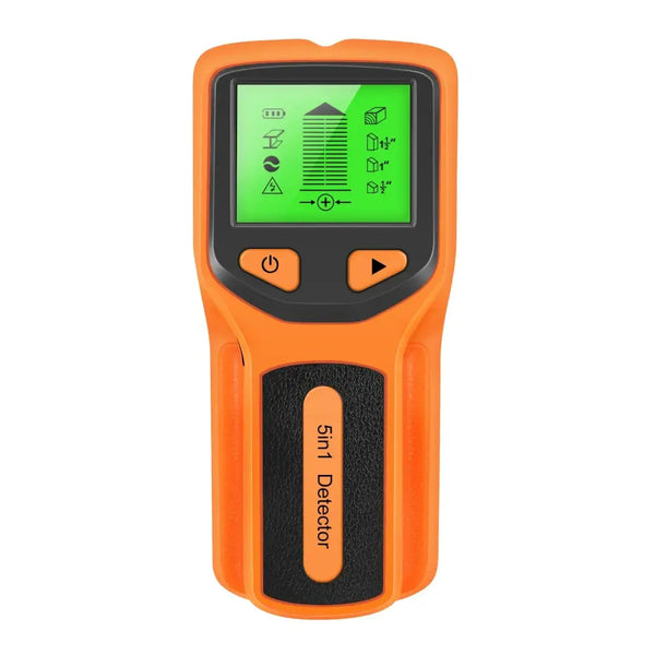 Scanner de Parede Profissional Detector Multiuso 5 em 1 Laranja 033