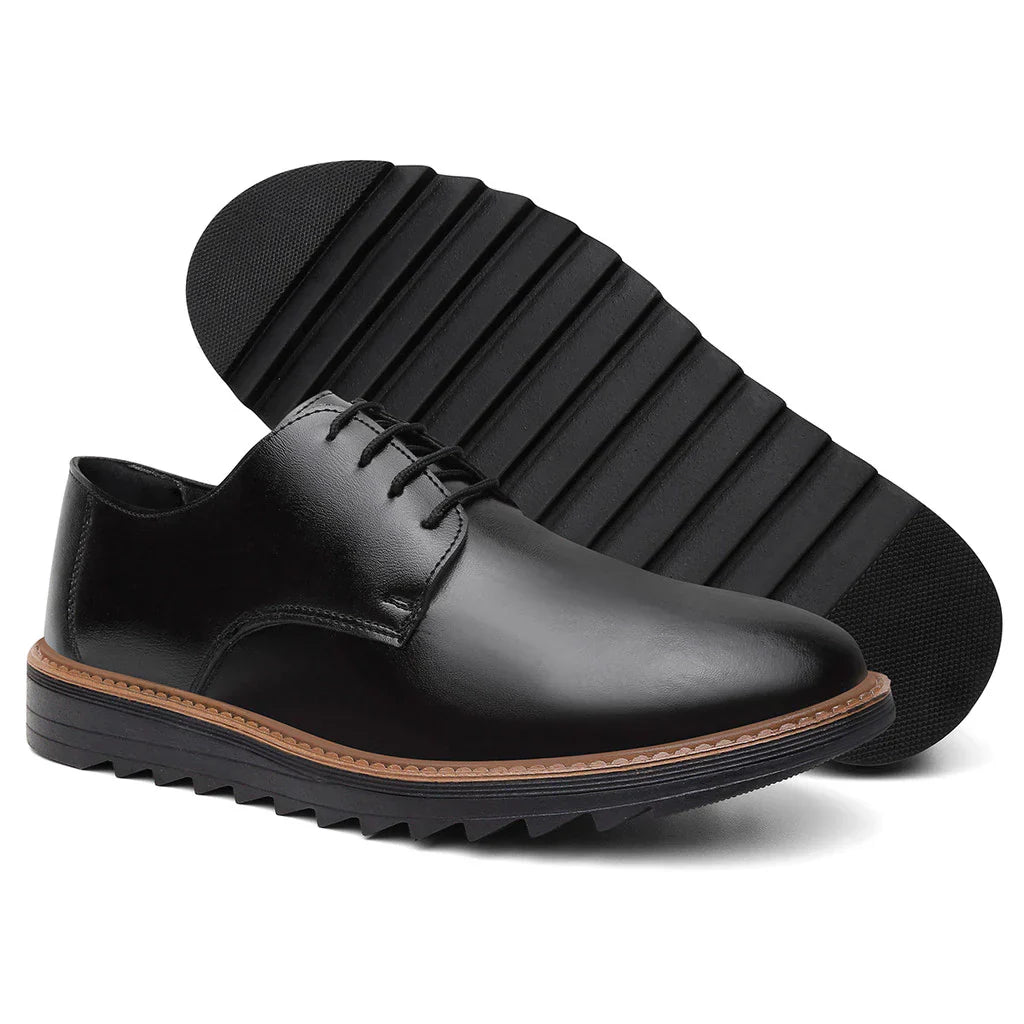 Sapato Social Masculino Esporte Fino Derby Preto Sola Alta