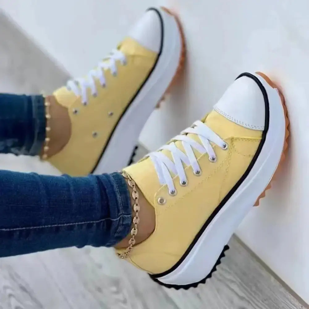 Tênis Feminino Fashion Star Amarelo / 33 023